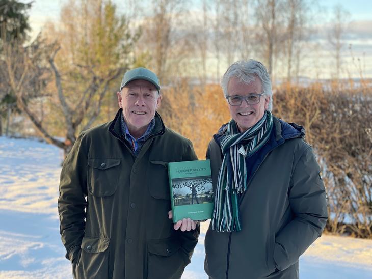 Forfatterne av boken "Mulighetenes sted - Erfaringer fra Tyrili", Ulf Jansen og Gunnar Engen.